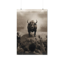 Load image into Gallery viewer, Woman and Bull Poster