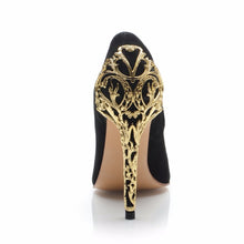 Load image into Gallery viewer, Golden Heel Shoes