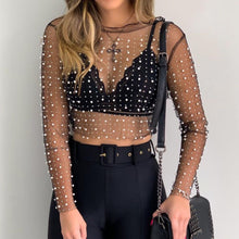 Load image into Gallery viewer, Sheer Pearl Top