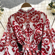 Load image into Gallery viewer, Spring Red &amp; Blue Folley Dress