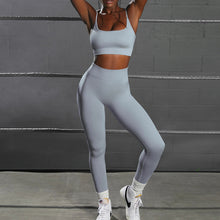 Load image into Gallery viewer, Two Piece String Workout Suit