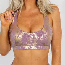 Load image into Gallery viewer, Sleek Snake Print Yoga Suit