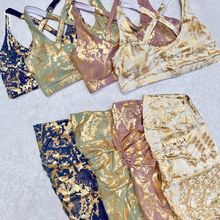 Load image into Gallery viewer, Sleek Snake Print Yoga Suit