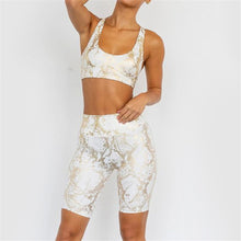 Load image into Gallery viewer, Sleek Snake Print Yoga Suit