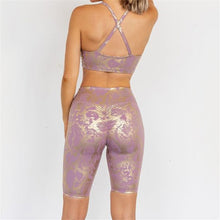 Load image into Gallery viewer, Sleek Snake Print Yoga Suit