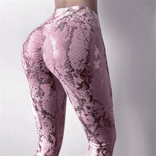 Load image into Gallery viewer, Sleek Snake Print Yoga Suit