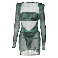 Load image into Gallery viewer, Sheer Grey Two Piece Sphinx Set