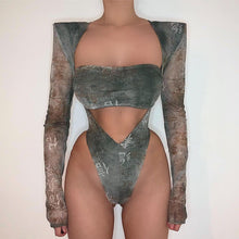 Load image into Gallery viewer, Sheer Grey Two Piece Sphinx Set