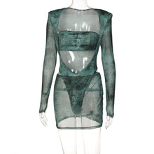 Load image into Gallery viewer, Sheer Grey Two Piece Sphinx Set