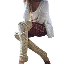 Load image into Gallery viewer, Thigh High Knitted Socks