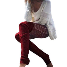 Load image into Gallery viewer, Thigh High Knitted Socks