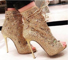Load image into Gallery viewer, Gold Tied Boots