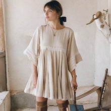 Load image into Gallery viewer, Beige Baby Doll Dress