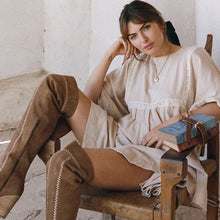 Load image into Gallery viewer, Beige Baby Doll Dress
