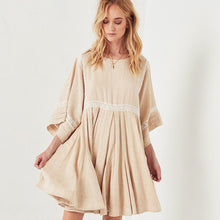 Load image into Gallery viewer, Beige Baby Doll Dress