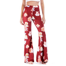 Load image into Gallery viewer, Flowered Flared Leg Pants