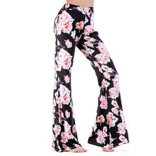 Load image into Gallery viewer, Flowered Flared Leg Pants