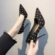 Load image into Gallery viewer, Golden Studded Heels