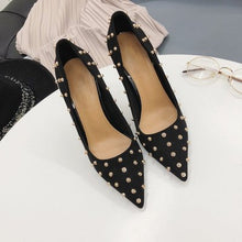 Load image into Gallery viewer, Golden Studded Heels