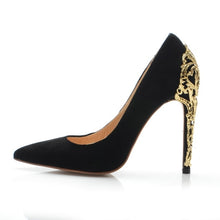 Load image into Gallery viewer, Golden Heel Shoes