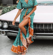 Load image into Gallery viewer, Turquoise Break Down Dress