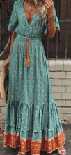 Load image into Gallery viewer, Turquoise Break Down Dress